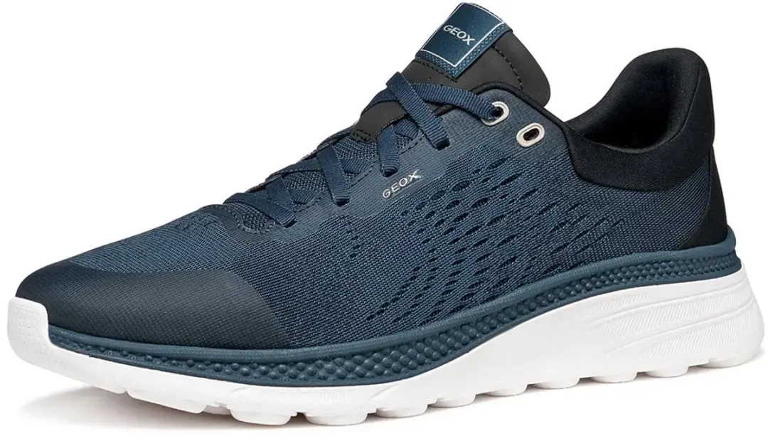 Geox Spherica Actif X1 Heren Sneakers - 43 - Donkerblauw/Zwart