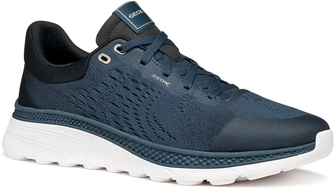 Geox Spherica Actif X1 Heren Sneakers - 43 - Donkerblauw/Zwart