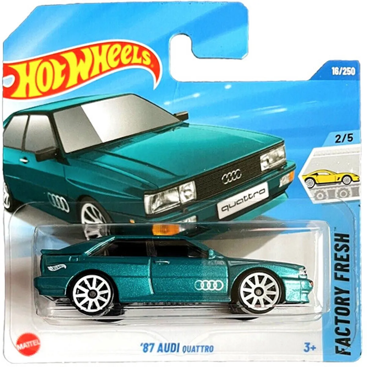 Hot Wheels '87 Audi Quattro 21A Groene Auto 1:64