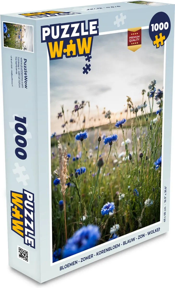 PuzzleWow Bloemen Zomer Legpuzzel 1000 Stuks - Multicolor