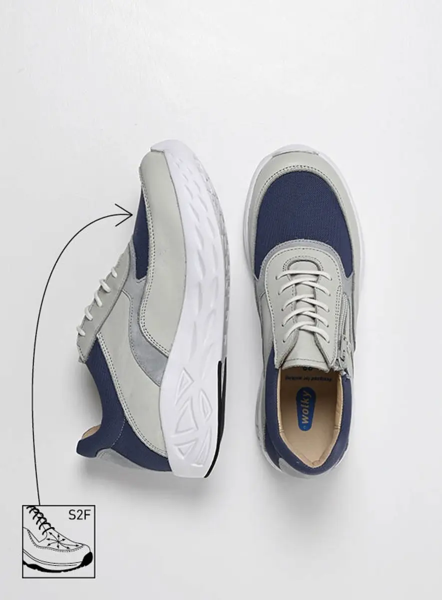 Wolky Dames Sneakers 05703 Vitality S2F - Blauw