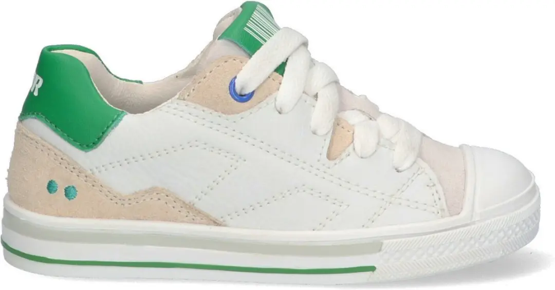 Francis Ferm Lage Sneakers Jongens Wit Groen