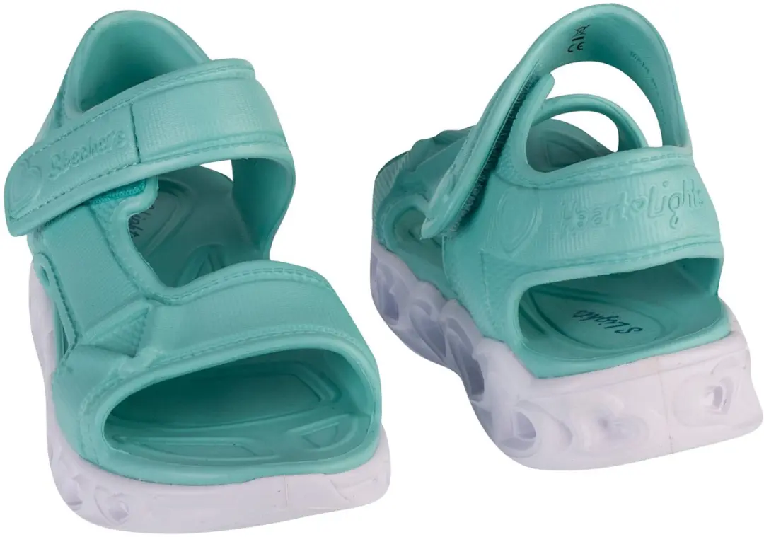 Skechers Heart Lights Sandalen 25 - Mint