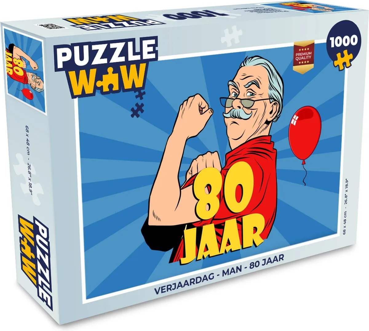 PuzzleWow Verjaardag Legpuzzel 1000 Stuks - Multicolor