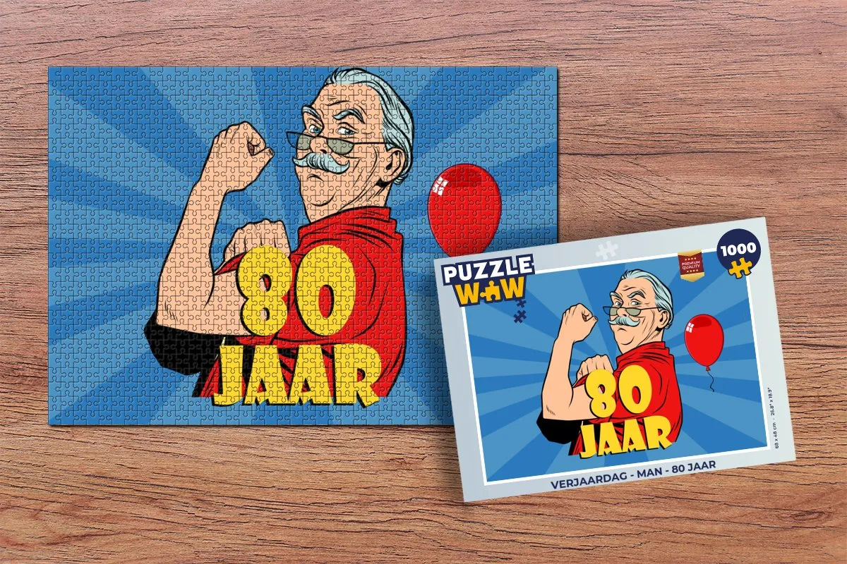 PuzzleWow Verjaardag Legpuzzel 1000 Stuks - Multicolor
