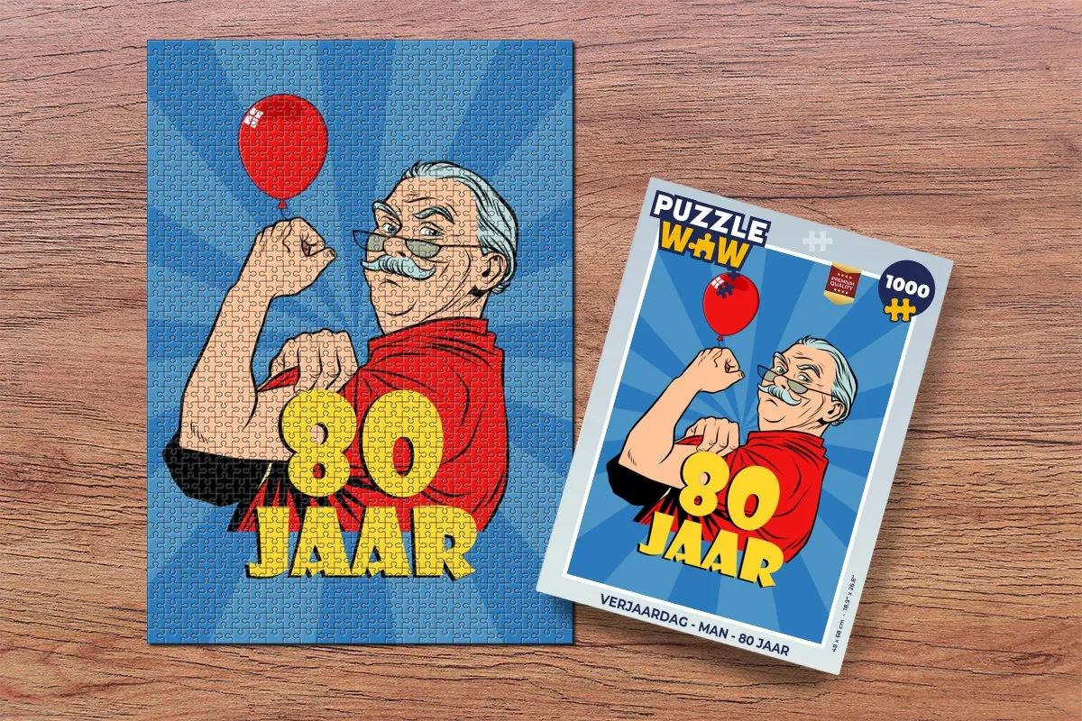 PuzzleWow Verjaardag Legpuzzel 1000 Stuks - Multicolor