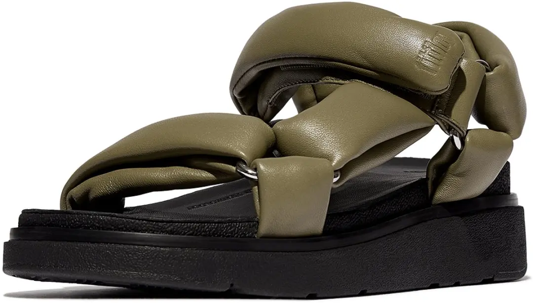 FitFlop FitFlop Gen-FF Soft-Leather Back-Strap Sandals GROEN
