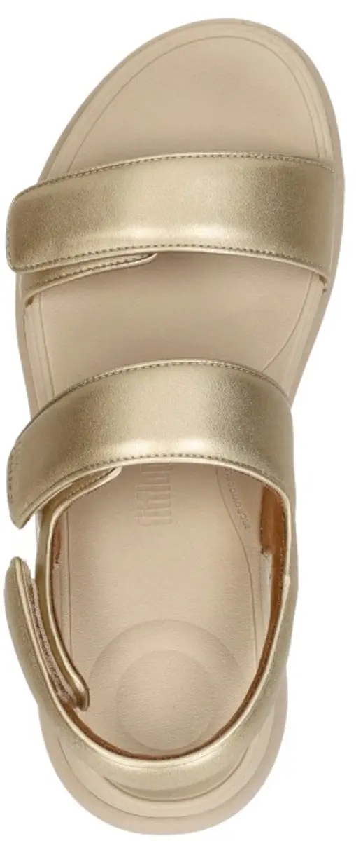 FitFlop F-Mode Go Adjustable Flatform Sandalen - Goud - 39 - afbeelding 4 van 6