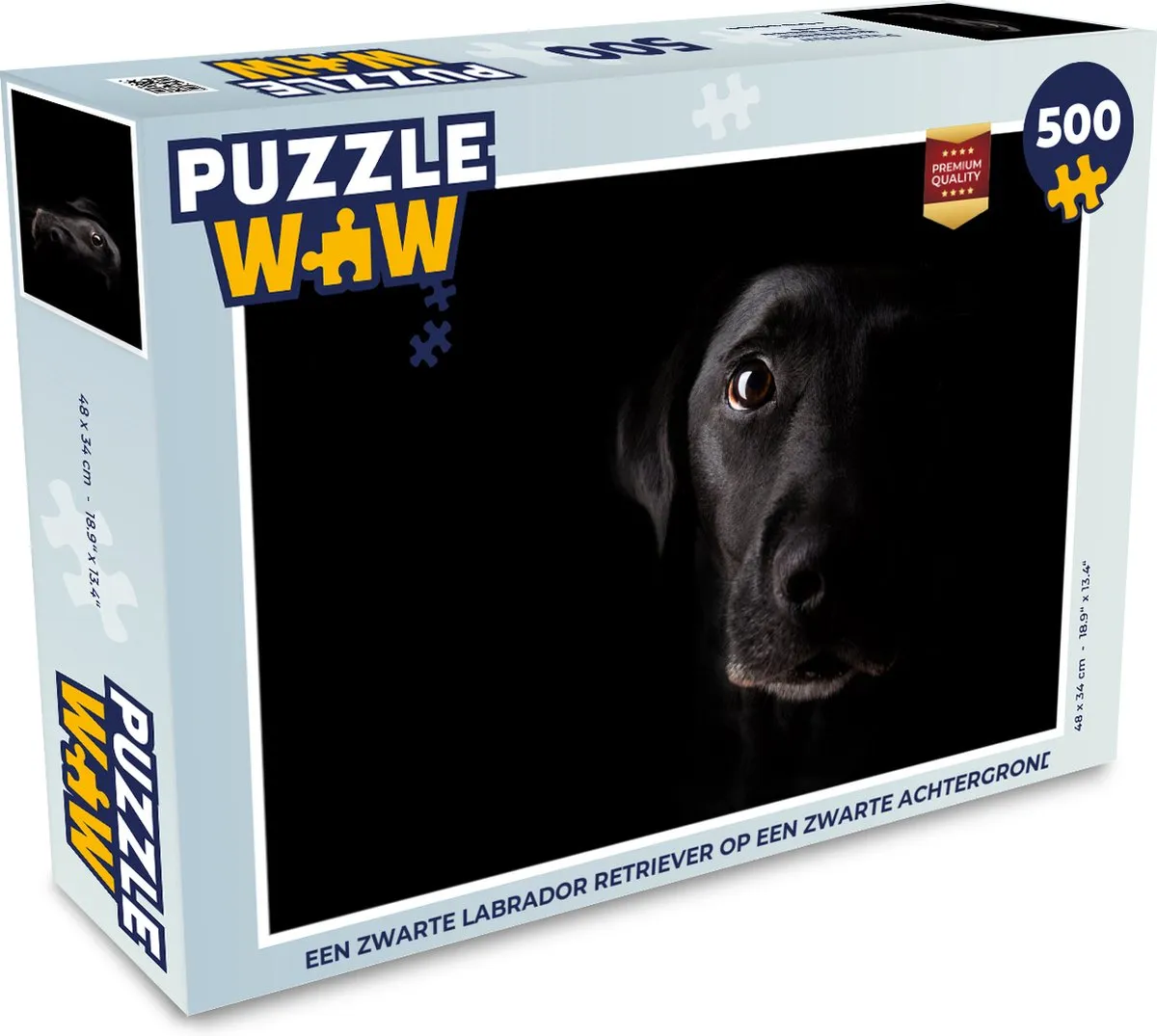 PuzzleWow Labrador Retriever Legpuzzel 500 Stuks - Multicolor