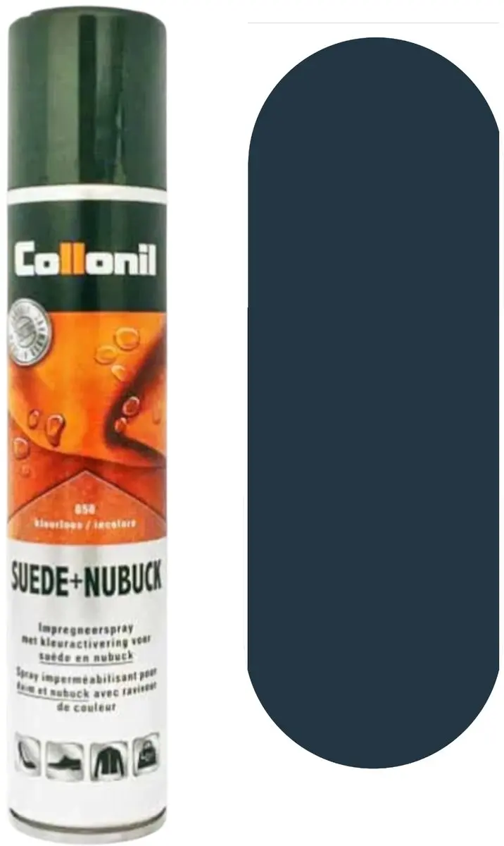 Collonil Suede Nubuck Spray kleurhersteller blauw