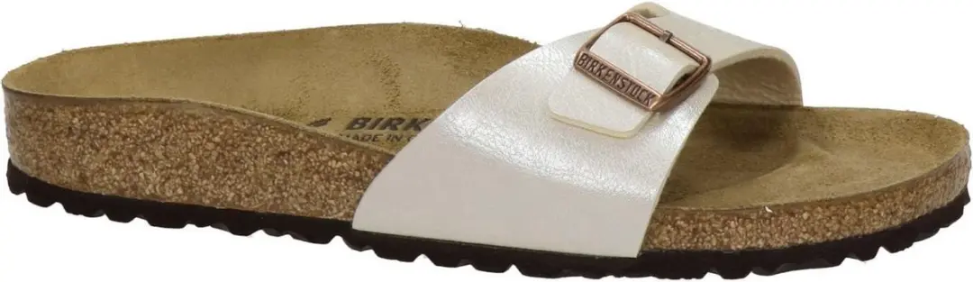 Birkenstock Madrid Slides - Maat 39 Pearl White - afbeelding 2 van 6