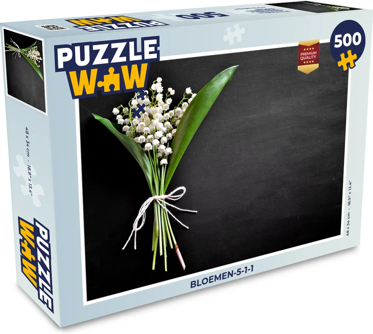 PuzzleWow Bloemen Legpuzzel 500 Stuks - Multicolor