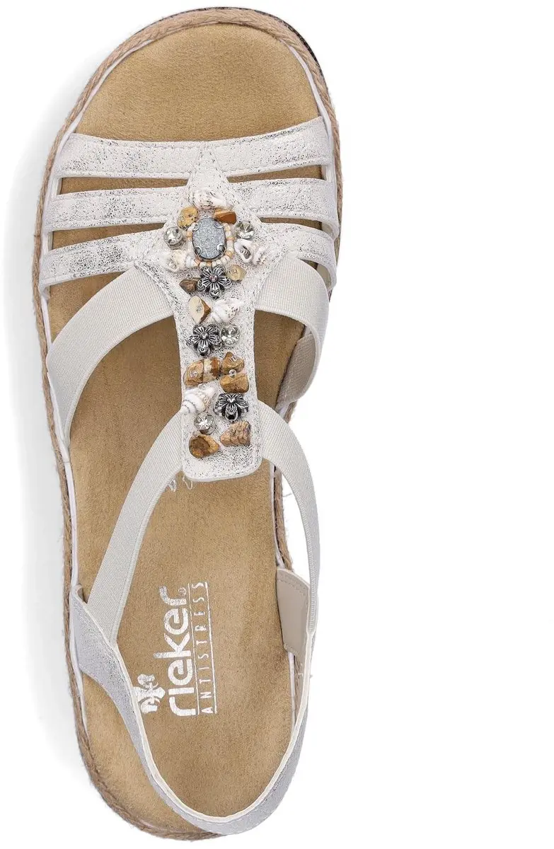 Rieker -Dames - beige - sandalen - maat 40 - afbeelding 4 van 6