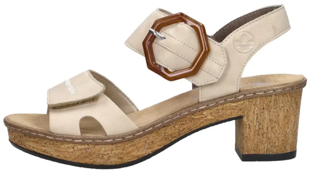 Rieker Sandalen Hak Sandalen Hak - beige - Maat 36 - afbeelding 2 van 6