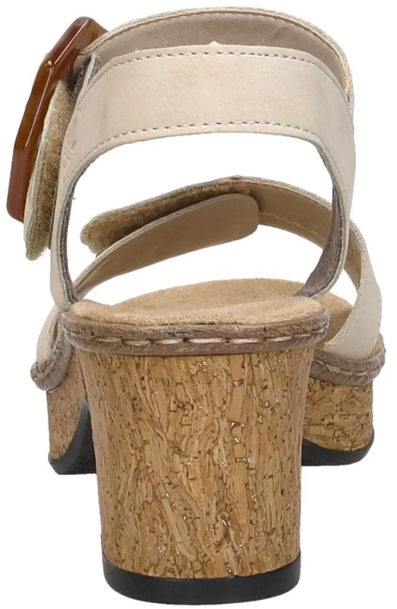 Rieker Sandalen Hak Sandalen Hak - beige - Maat 36 - afbeelding 5 van 6