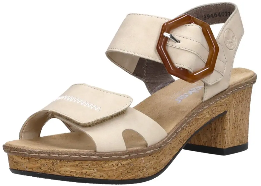 Rieker Sandalen Hak Sandalen Hak - beige - Maat 36 - afbeelding 3 van 6