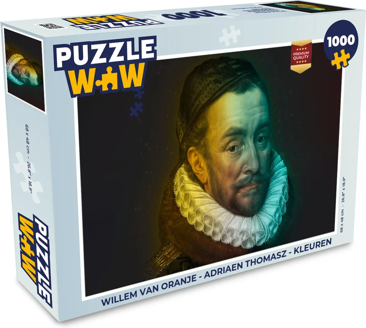 PuzzleWow Willem van Oranje Legpuzzel 1000 Stuks - Multicolor