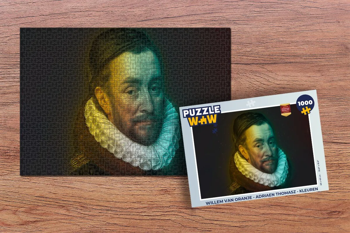 PuzzleWow Willem van Oranje Legpuzzel 1000 Stuks - Multicolor