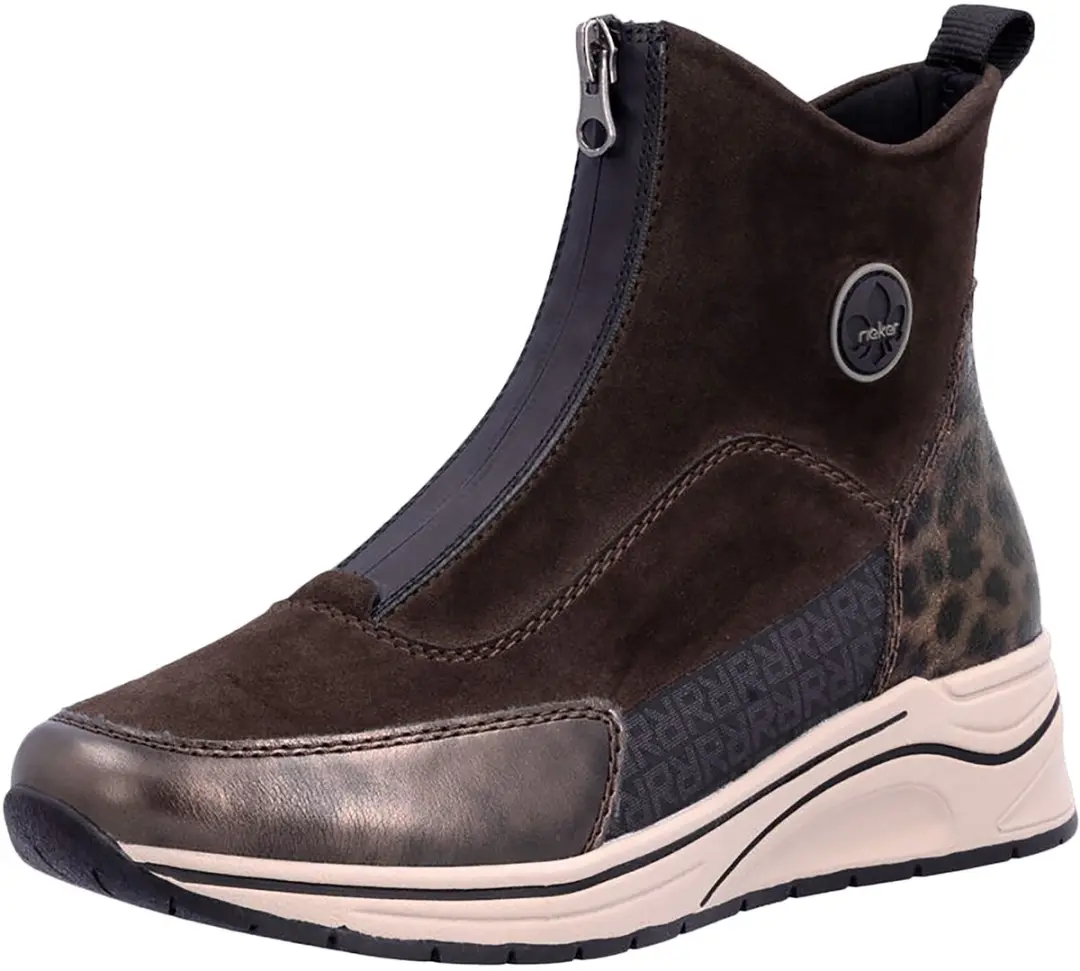 Rieker N9554-25 Dames Enkellaarzen - 40 Metallic - afbeelding 4 van 6