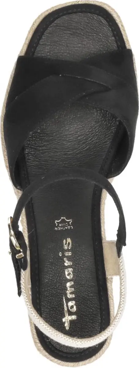 Tamaris Sandalen Touwzool Sandalen Touwzool - Zwart - Maat 39 - afbeelding 4 van 6