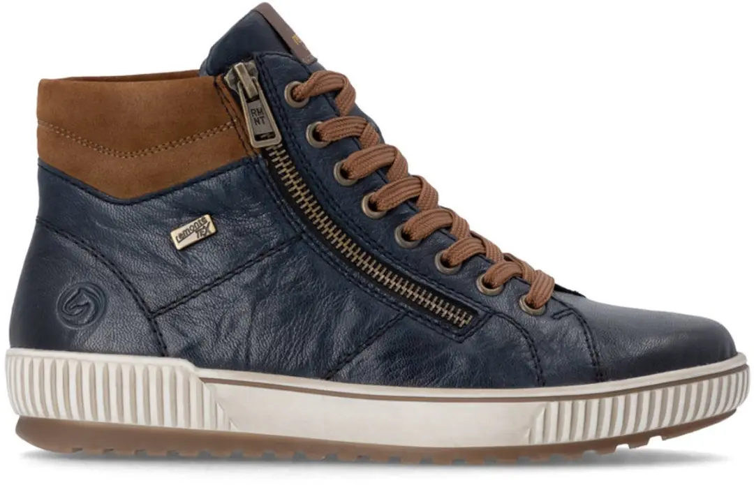 Rieker Remonte D0772-16 Veterboots - Blauw - afbeelding 2 van 6
