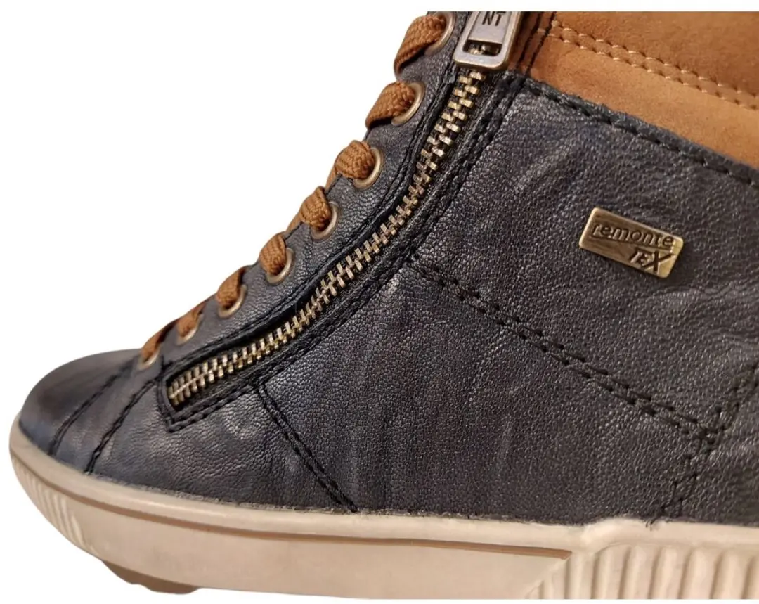 Rieker Remonte D0772-16 Veterboots - Blauw - afbeelding 3 van 6
