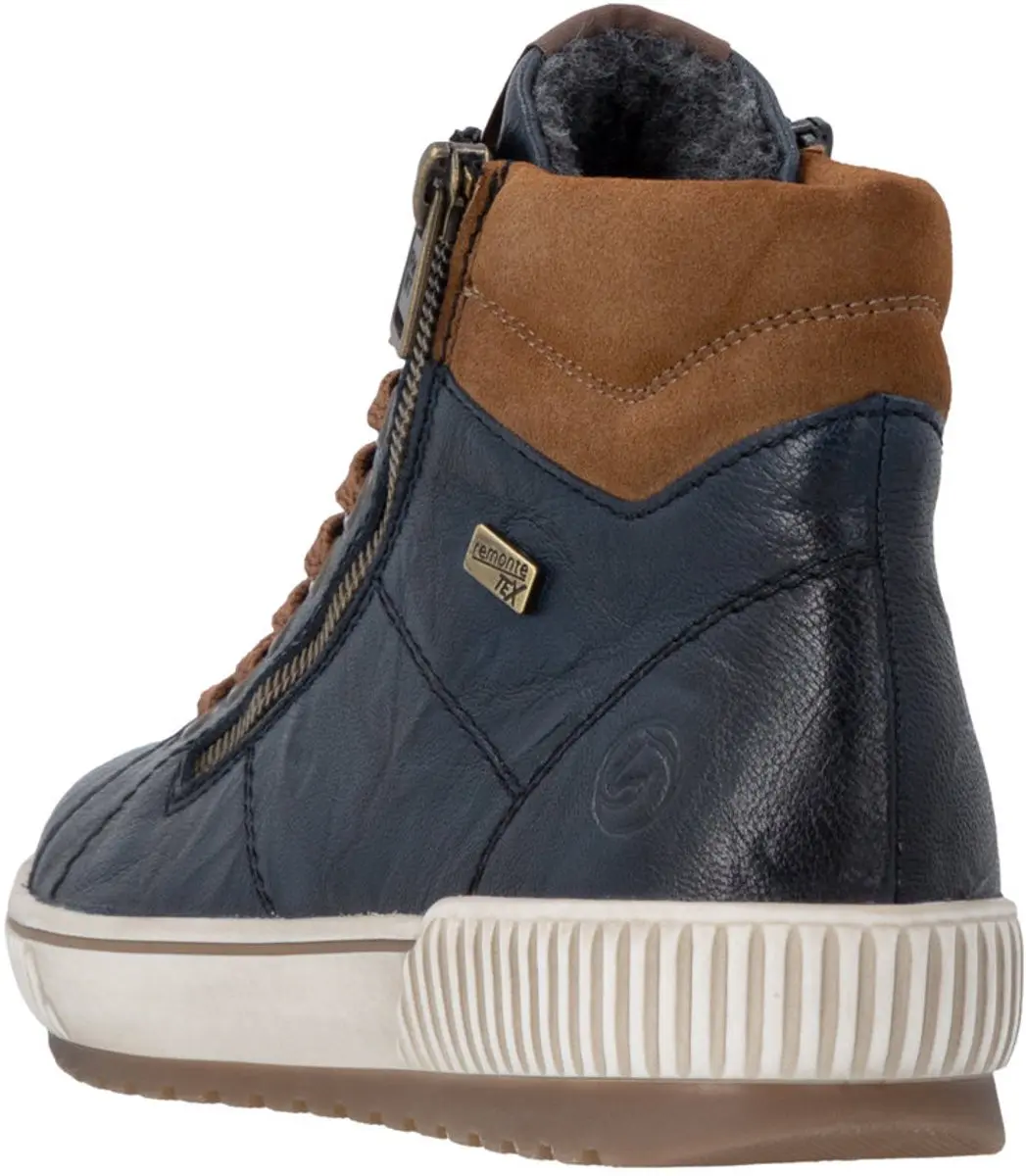 Rieker Remonte D0772-16 Veterboots - Blauw - afbeelding 5 van 6