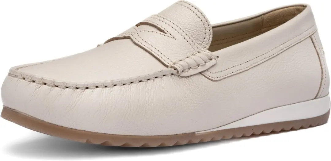 Dames Mocassin Beige Leder Ara maat 41