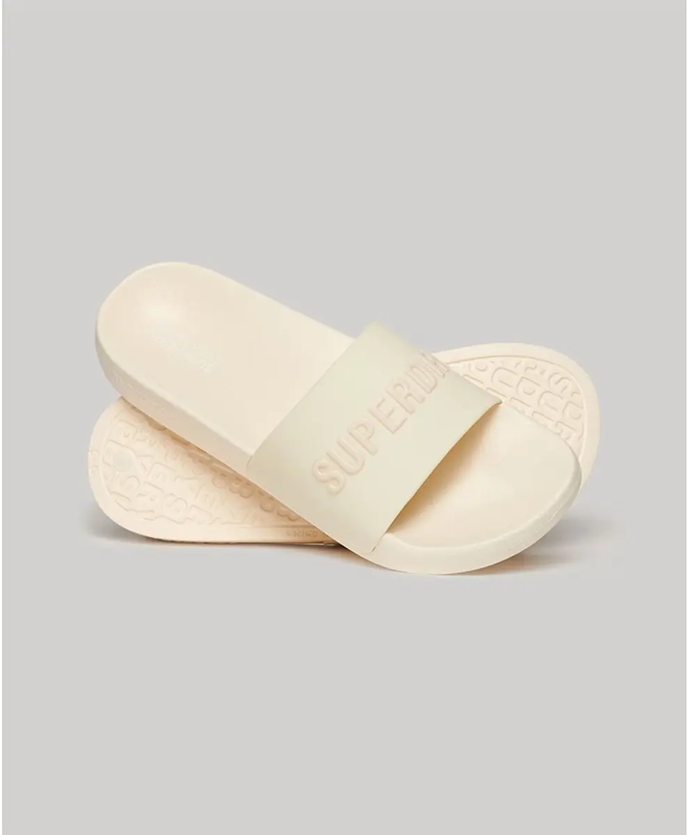 Superdry Logo Vegan Pool Slippers - Zwart EU 36-37 - afbeelding 3 van 6