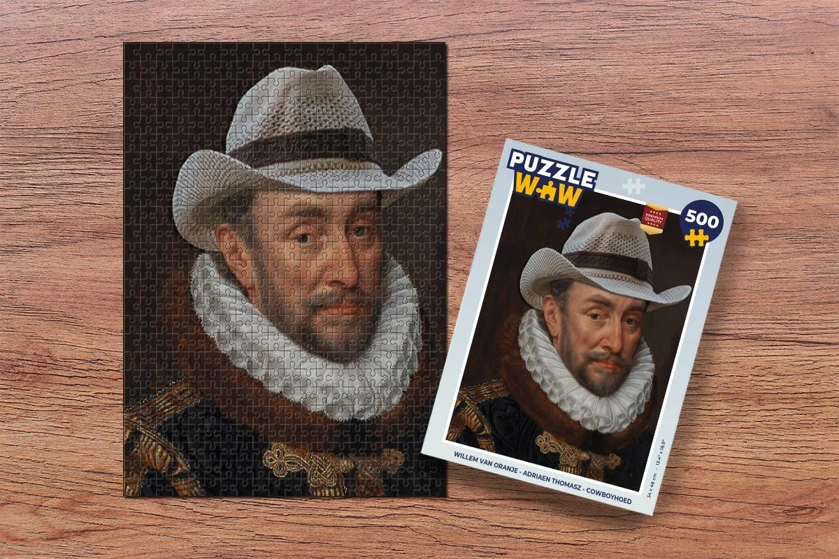 PuzzleWow Willem van Oranje Legpuzzel 500 Stuks - Multicolor