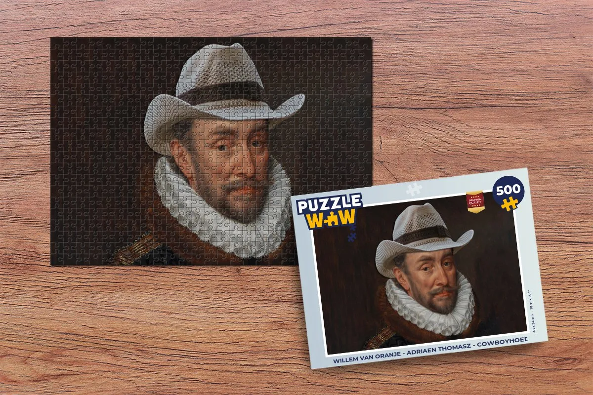 PuzzleWow Willem van Oranje Legpuzzel 500 Stuks - Multicolor