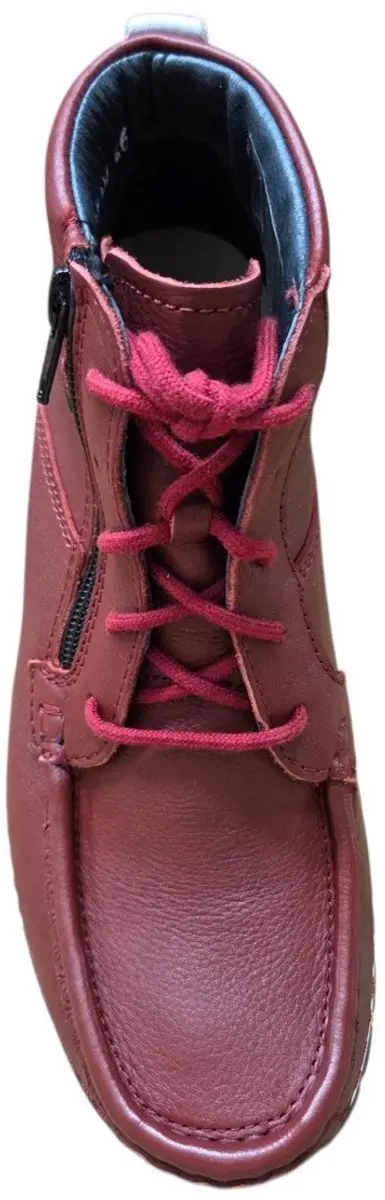 Wolky 0474030 Veterschoenen Dames - Rood Leer - 43
