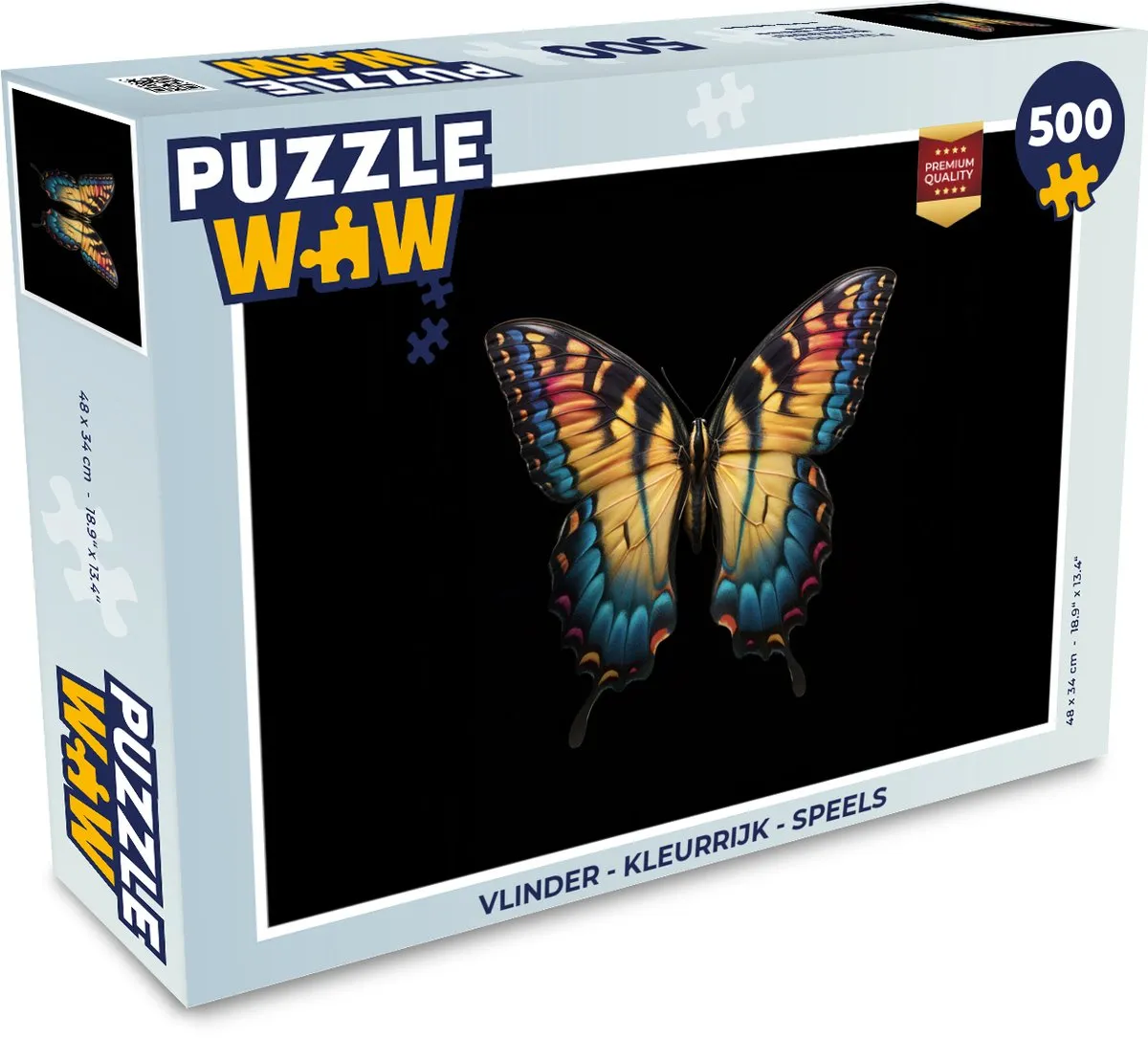 PuzzleWow Vlinder Legpuzzel 500 Stuks