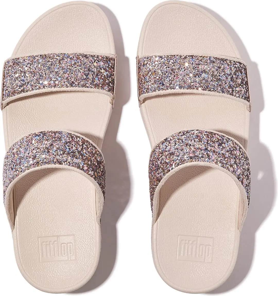 FitFlop Lulu Multi-Tonal Glitter Slides Vrouwen
