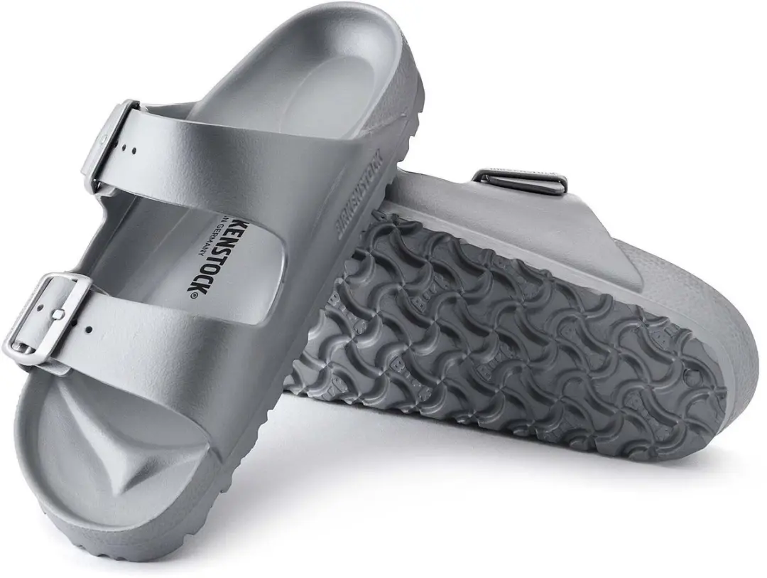 Birkenstock Arizona EVA Slides Metallic Silver - Maat 37 - afbeelding 3 van 6