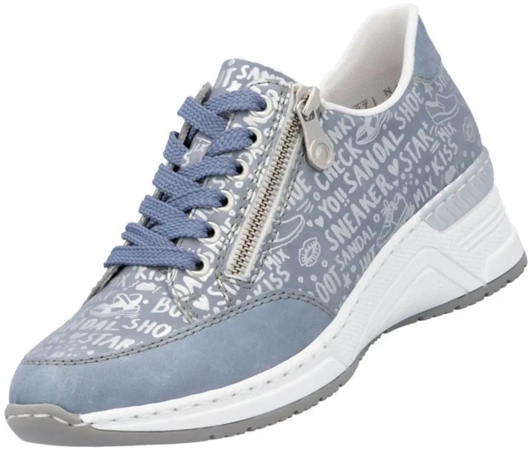 Rieker dames sneaker blauw