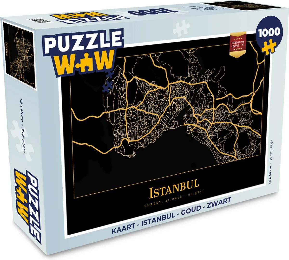 PuzzleWow Istanbul Legpuzzel 1000 Stuks - Multicolor
