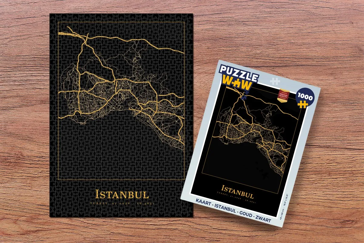 PuzzleWow Istanbul Legpuzzel 1000 Stuks - Multicolor