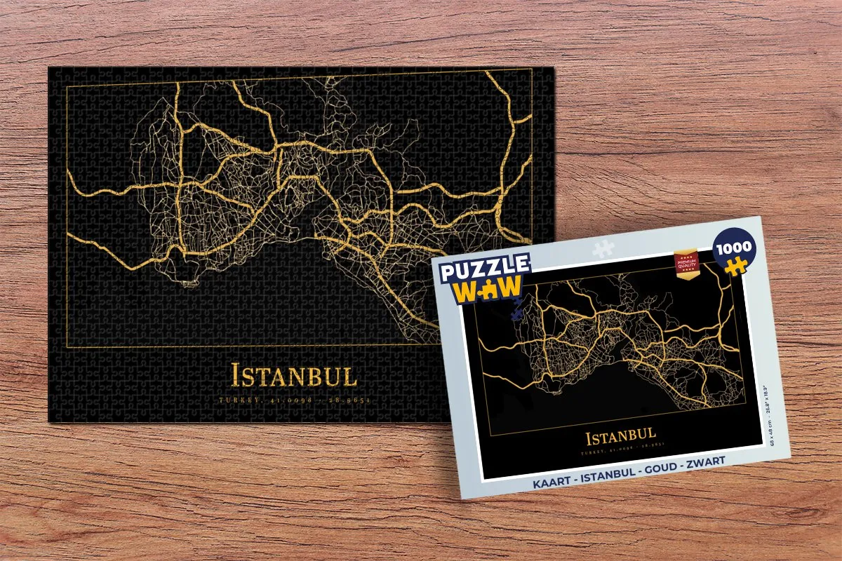 PuzzleWow Istanbul Legpuzzel 1000 Stuks - Multicolor