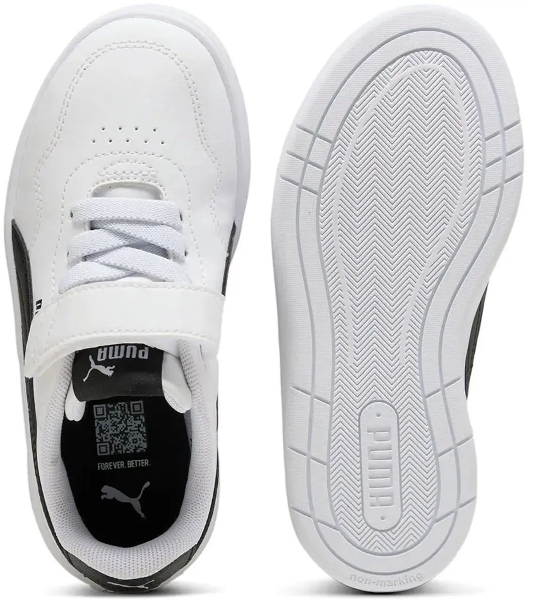 PUMA Court Lally AC PS Sneakers Junior - 34 - Wit/Zwart - afbeelding 3 van 6