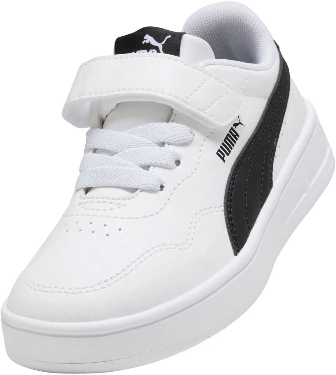 PUMA Court Lally AC PS Sneakers Junior - 34 - Wit/Zwart - afbeelding 6 van 6