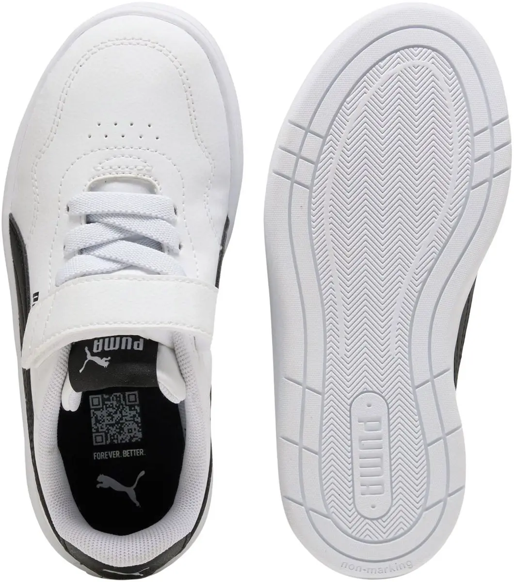 PUMA Court Lally AC PS Sneakers Junior - 34 - Wit/Zwart - afbeelding 5 van 6
