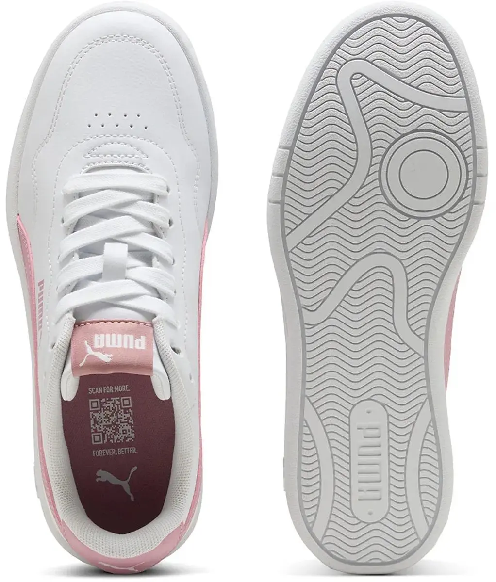 PUMA Court Lally Sneakers Junior 37.5 - Wit Roze - afbeelding 3 van 6