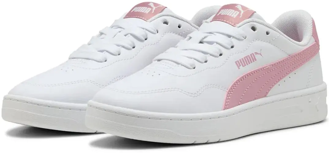 PUMA Court Lally Sneakers Junior 37.5 - Wit Roze - afbeelding 2 van 6