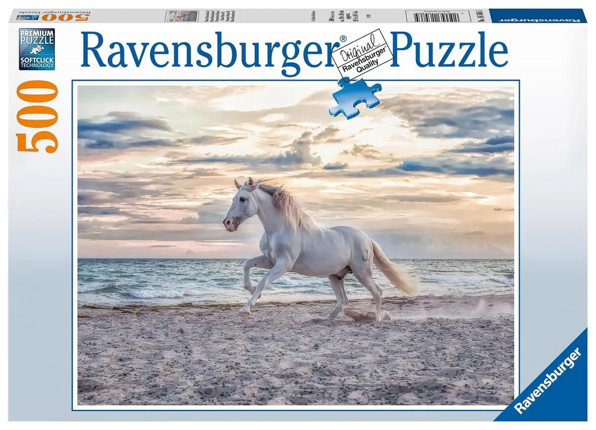 Ravensburger Paard op het Strand Legpuzzel 500 Stuks