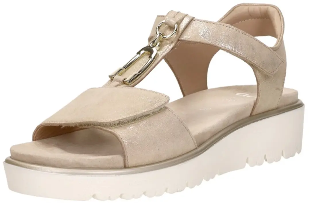 Ara Bilbao-S Sandalen Plat - goudkleur - Maat 38 - afbeelding 3 van 6