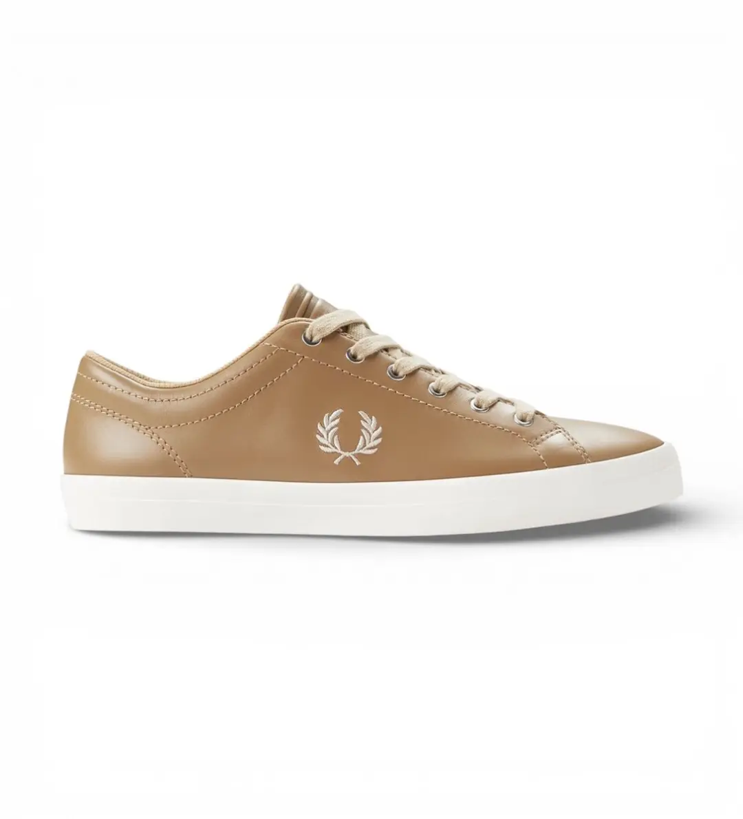 Fred Perry Bruine leren sneakers