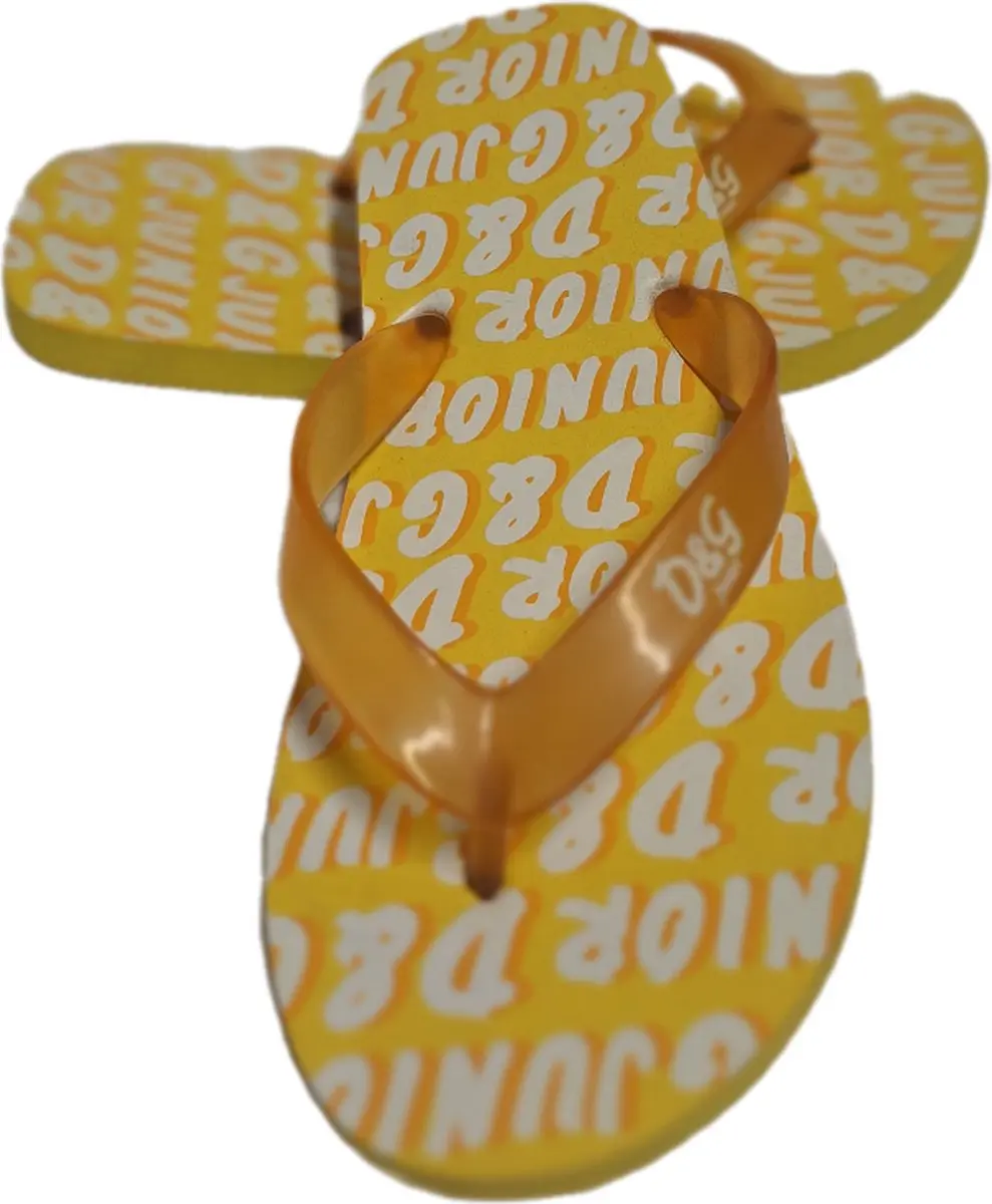 D&G BADSDLIPPER INZONNIG YELLOW SIZE 36