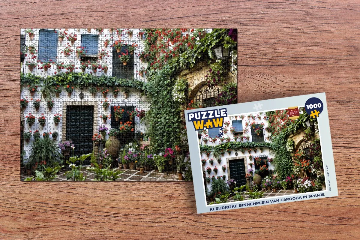 PuzzleWow Córdoba Legpuzzel 1000 Stuks - Multicolor