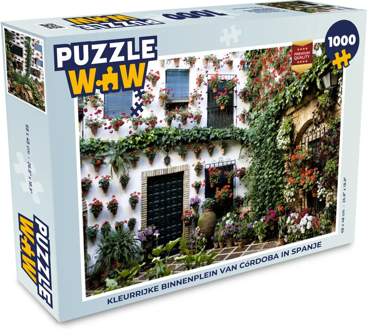 PuzzleWow Córdoba Legpuzzel 1000 Stuks - Multicolor
